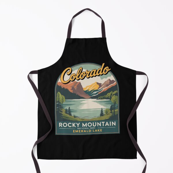 Item preview, Emerald Lake Colorado Poster – Vintage Rocky Mountain National Park Illustration designed and sold by VividOrganica.