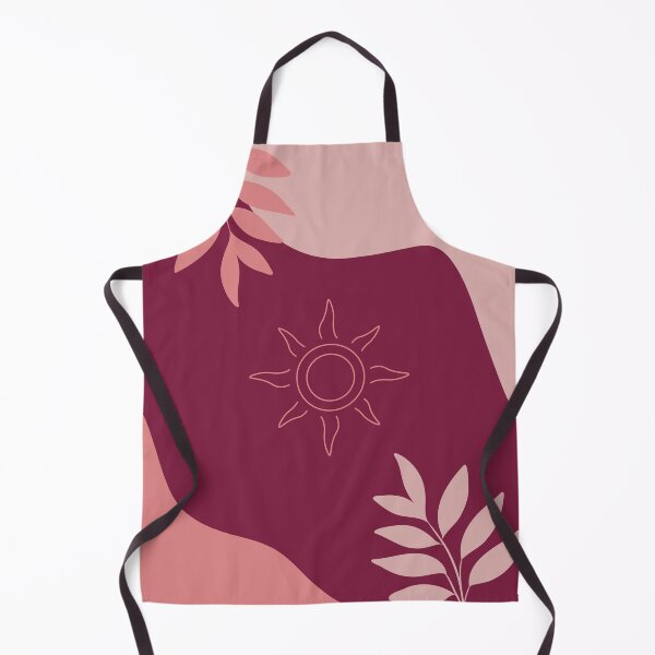 Item preview, Boho Sun with Pink Leaves | Pink and Maroon Background Wall Art | Modern Boho Aesthetic Decor | Floral Sun Illustration Poster | Contemporary Boho Home Art Print designed and sold by Art By Rukayya.
