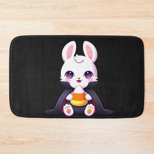 Item preview, Chibi Vampire Bunny – Kawaii Cute Halloween Bunny with Candy Corn Funny Spooky Art designed and sold by ColorSplash123.