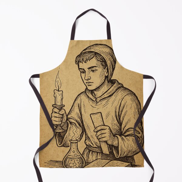 Item preview, Medieval Apprentice Alchemist Vintage Illustration designed and sold by photoparadise22.