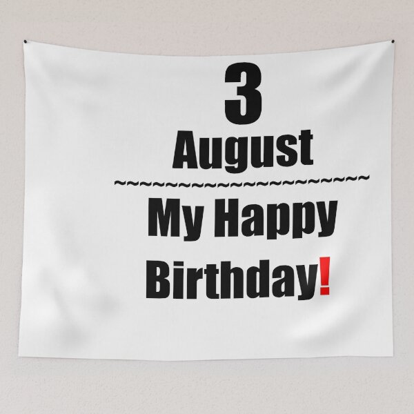Item preview, 3 August Birthday designed and sold by ariksworld.