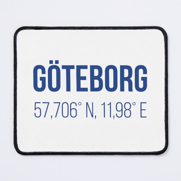 Item preview, Göteborg Koordinater – Minimalistisk Blå Design designed and sold by GBGMotiv.