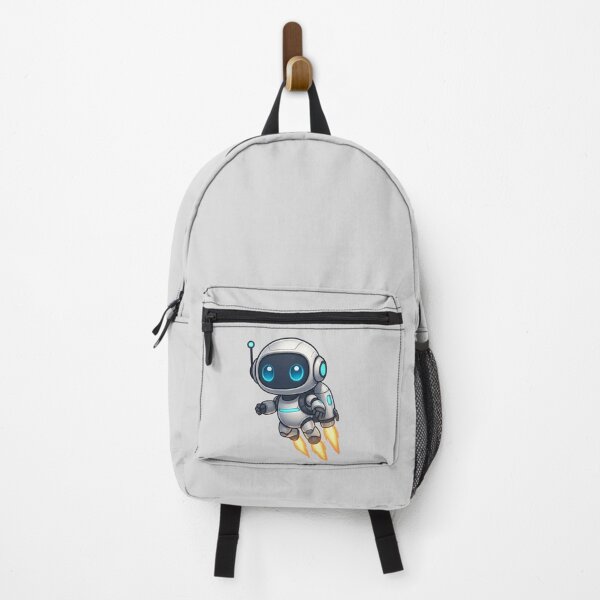 Item preview, Cute Futuristic Robot Illustration Flying with Jetpack. designed and sold by henamy.