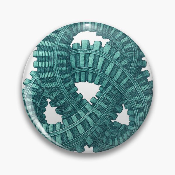 Item preview, escher inspired impossible knot cog designed and sold by Sad Owl.