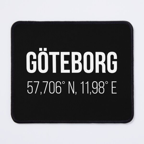 Item preview, Göteborg Koordinater – Minimalistisk Vit Design designed and sold by GBGMotiv.