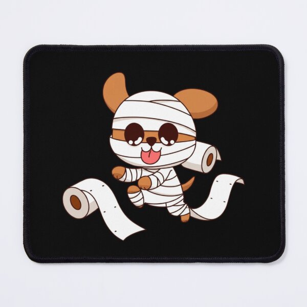Item preview, Chibi Mummy Dog – Cute Funny Kawaii Halloween Puppy with Toilet Paper Rolls Spooky Art designed and sold by ColorSplash123.