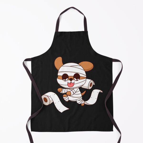 Item preview, Chibi Mummy Dog – Cute Funny Kawaii Halloween Puppy with Toilet Paper Rolls Spooky Art designed and sold by ColorSplash123.