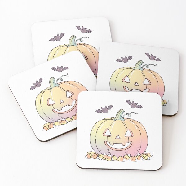 Item preview, Kawaii Pastel Pumpkin and Cute Bats Halloween designed and sold by istoriadesign.