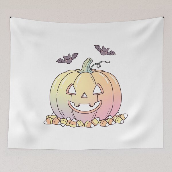 Item preview, Kawaii Pastel Pumpkin and Cute Bats Halloween designed and sold by istoriadesign.