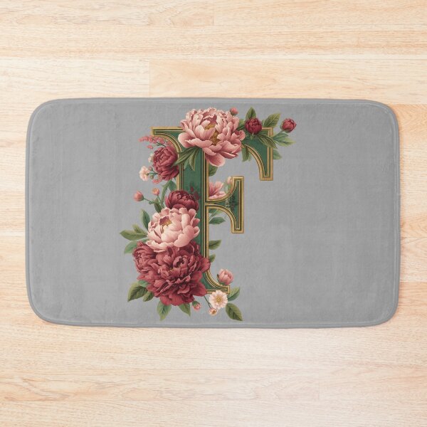 Item preview,  Elegant Floral Monogram Letter F – Botanical Peony & Rose Initial Art | Personalized Gift, Feminine Nature Design designed and sold by AmenAlways.