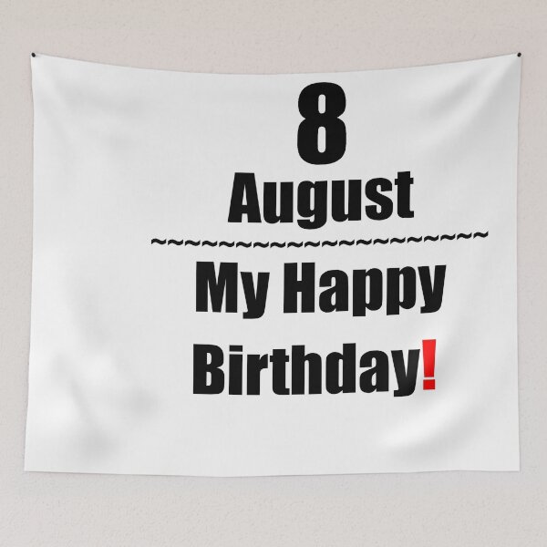Item preview, 8 August Birthday designed and sold by ariksworld.