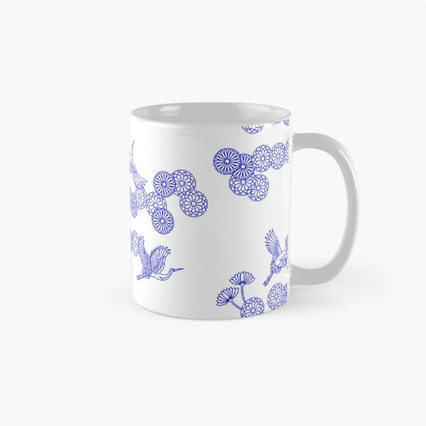 Item preview, Japanese crane kimono pattern designed and sold by Chrischavers.