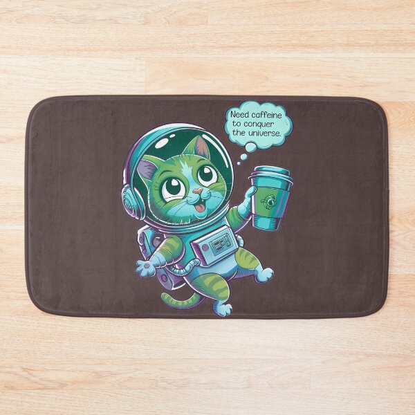 Item preview, Funny Caffeinated Astronaut Cat  designed and sold by HilalaC.