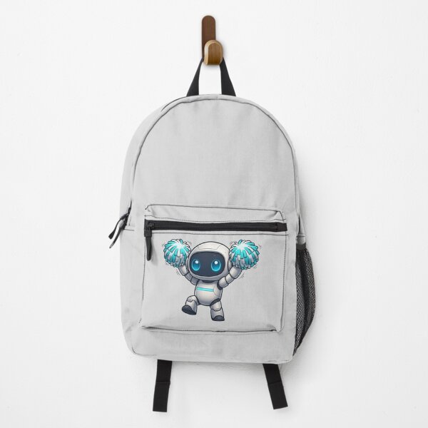 Item preview, Cute Futuristic Robot Illustration Cheering with Pom-Poms designed and sold by henamy.