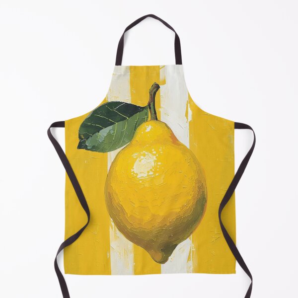 Item preview, Lemon on yellow stripes designed and sold by Boho Art by Rebecca.