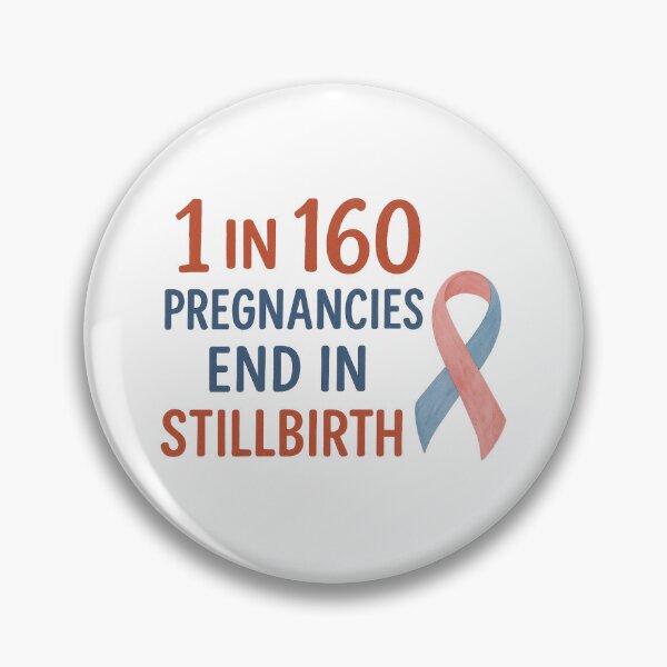 Item preview, " 1 in 160" -Stillbirth awareness  designed and sold by Jaded's Cute Clips.