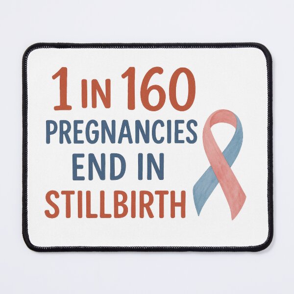 Item preview, " 1 in 160" -Stillbirth awareness designed and sold by Jaded's Cute Clips.