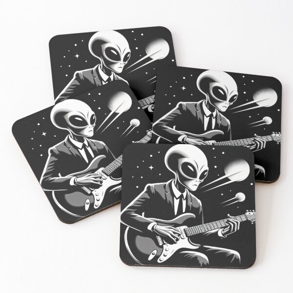 Item preview, Alien classic guitar playing  designed and sold by Dogandesighn.