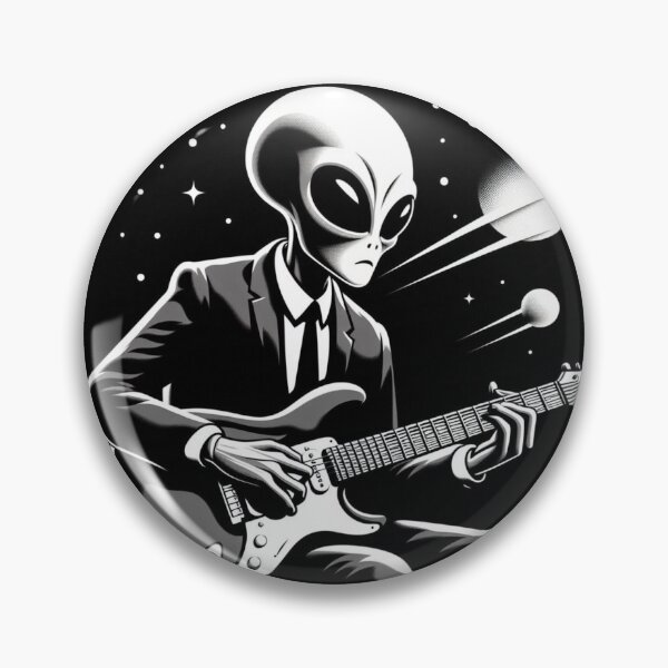 Item preview, Alien classic guitar playing  designed and sold by Dogandesighn.