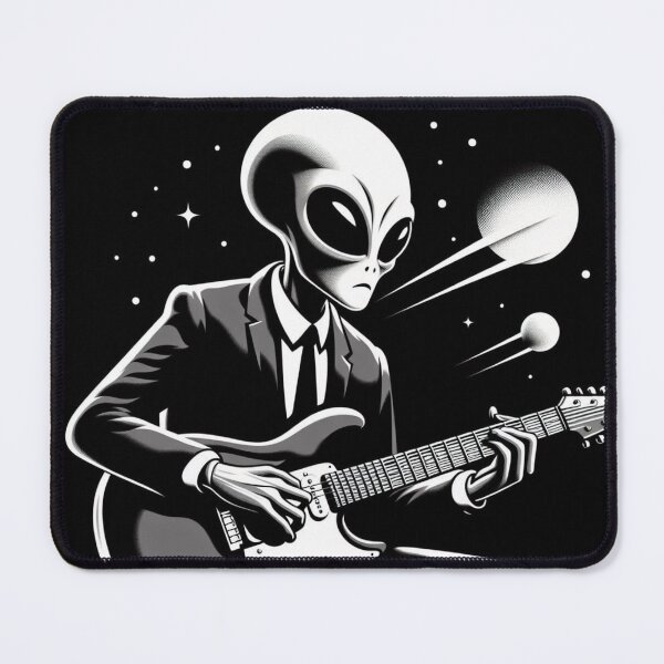 Item preview, Alien classic guitar playing designed and sold by Dogandesighn.