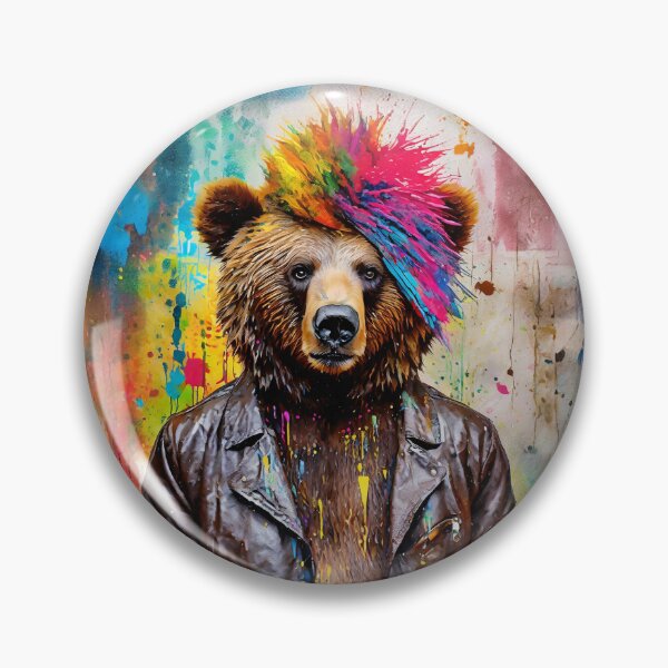 Item preview, The Urban Artist Bear | Punk Rock Urban Folklore Art designed and sold by Englandbear.