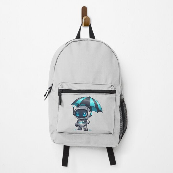 Item preview, Cute Futuristic Robot Illustration Holding an Umbrella designed and sold by henamy.