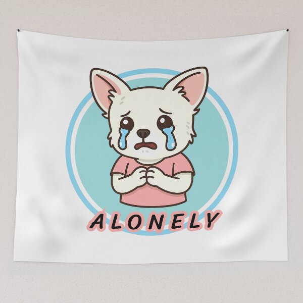 Item preview, Alonely-Chihuahua designed and sold by Junjiraporn Art Studio.