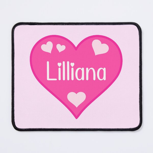 Item preview, Lilliana Name Pink Heart  designed and sold by Jeallan Designs.