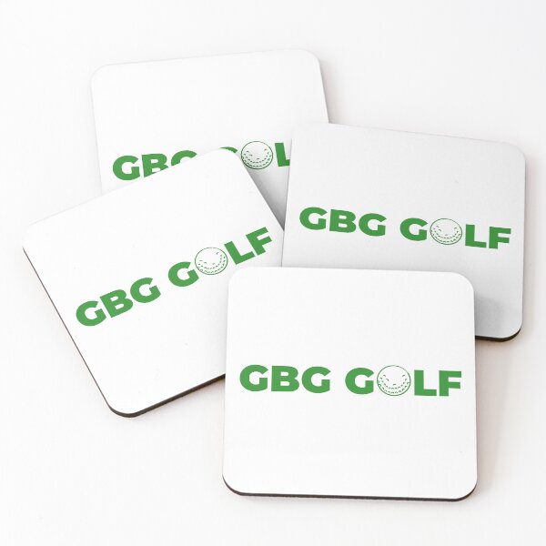 Item preview, GBG Golf – Modern logotyp i grönt med golfboll designed and sold by GBGMotiv.
