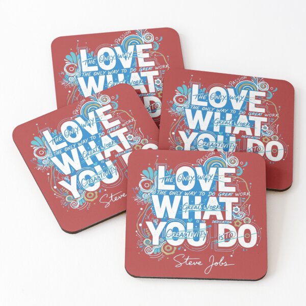 Item preview, Steve Jobs 'Love What You Do' Motivational Quote T-Shirt - Profound Typography Art designed and sold by karim38.
