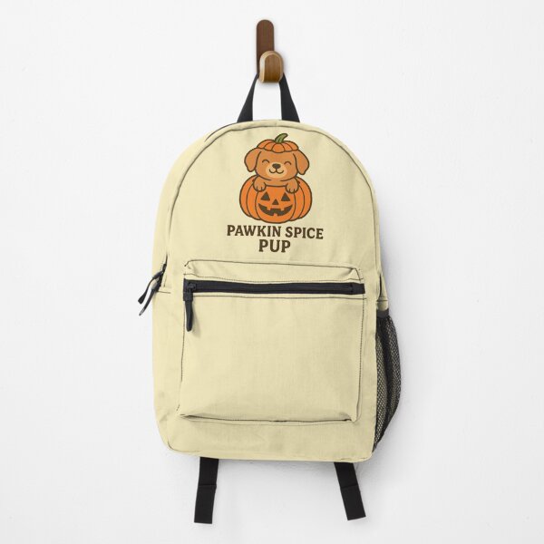 Item preview, Pawkin Spice Pup – Cute Halloween Dog in a Pumpkin (Kawaii Fall Design) designed and sold by Dragonfly-10.