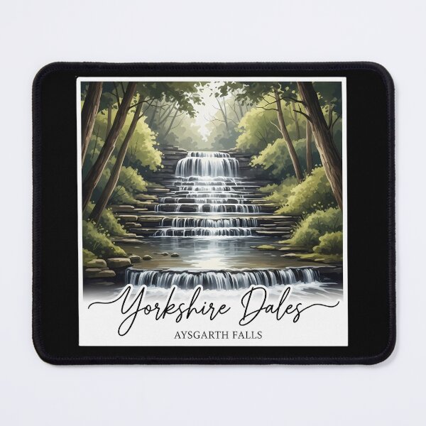 Item preview, Aysgarth Falls in Watercolor: A Serene Yorkshire Dales Painting designed and sold by Digital Dreams Arts.