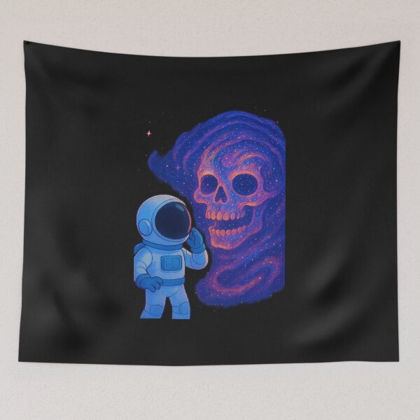 Item preview, Skull Galaxy – Haunted Cosmic Vision designed and sold by HEERMANArt.