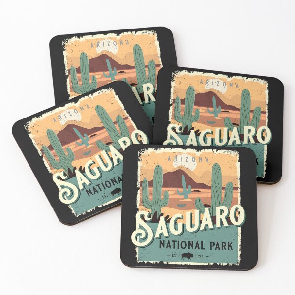 Item preview, Saguaro National Park Arizona USA Vintage Retro Souvenir designed and sold by Gennadim.