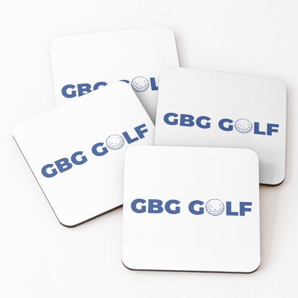 Item preview, GBG Golf – Modern logotyp i blått med golfboll designed and sold by GBGMotiv.