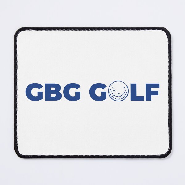 Item preview, GBG Golf – Modern logotyp i blått med golfboll designed and sold by GBGMotiv.