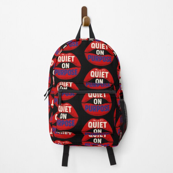 Item preview, Quiet On Purpose Bold Lips Attitude Design designed and sold by TeeTimeTreasure.