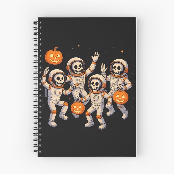 Item preview, Astronautas Esqueletos – Baile Cósmico de Halloween designed and sold by HEERMANArt.