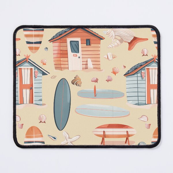 Item preview, Beach Huts, Surf Boards and Sea Shells designed and sold by MemeHodlr.