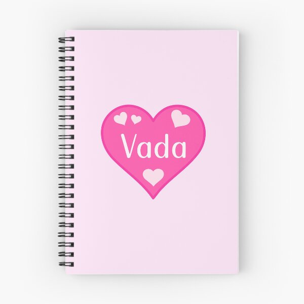Item preview, Vada Name Pink Heart  designed and sold by Jeallan Designs.