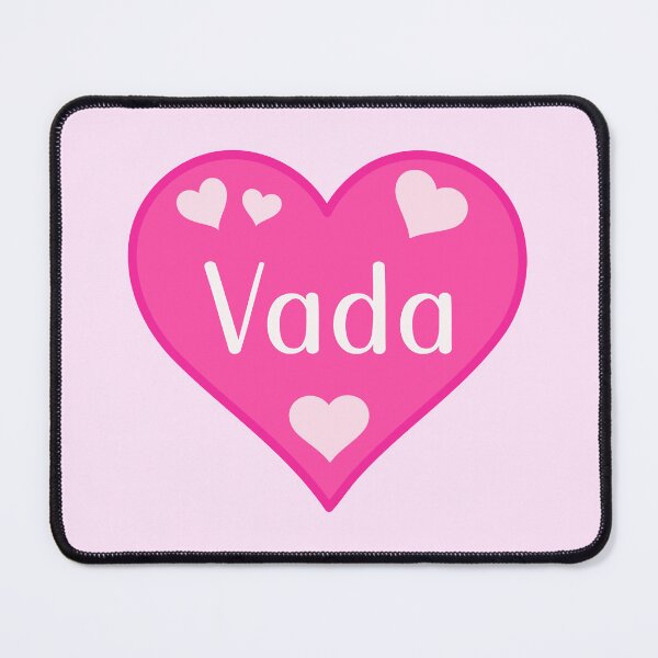 Item preview, Vada Name Pink Heart  designed and sold by Jeallan Designs.