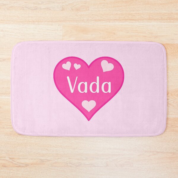 Item preview, Vada Name Pink Heart  designed and sold by Jeallan Designs.
