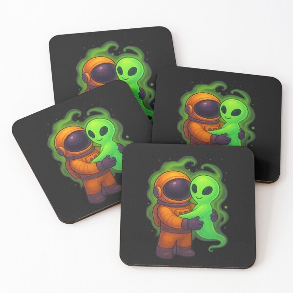 Item preview, Friendly Alien Ghost Hug designed and sold by HEERMANArt.