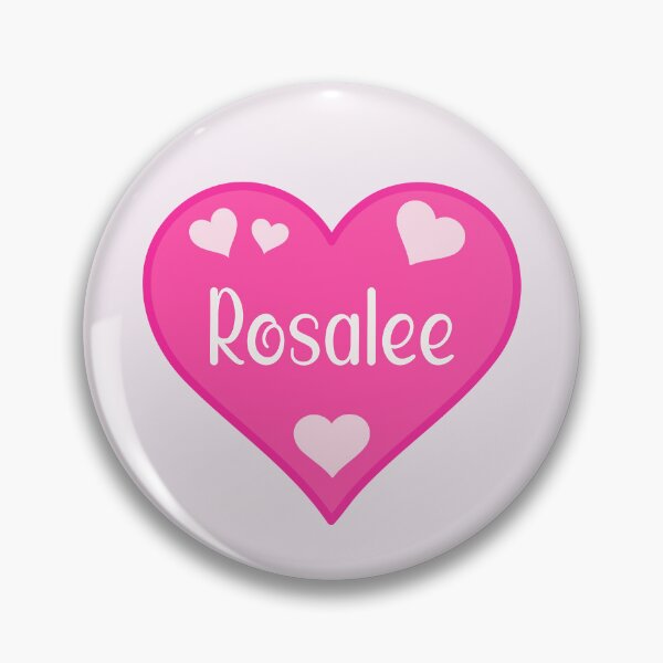 Item preview, Rosalee Name Pink Heart  designed and sold by Jeallan Designs.