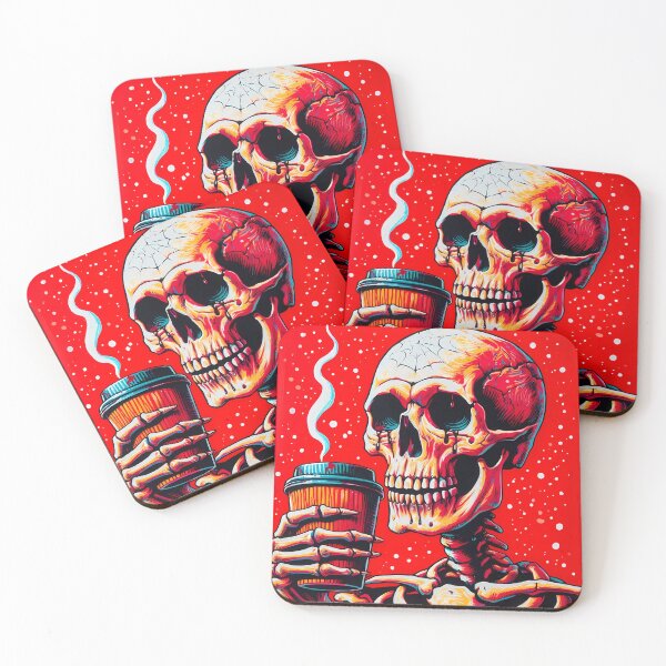 Item preview, Skeleton Coffee Time designed and sold by Visual Nomad Club.