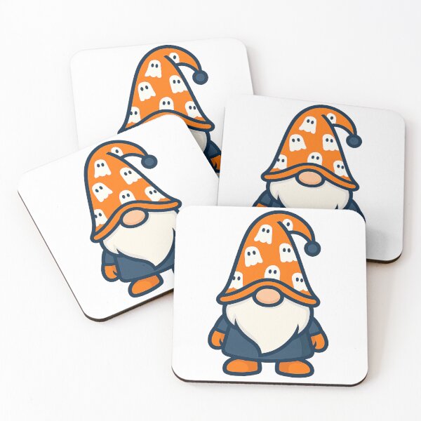 Item preview, Cute Gnome with Ghost-Patterned Hat T-Shirt – Halloween Design designed and sold by PrintCreations9.
