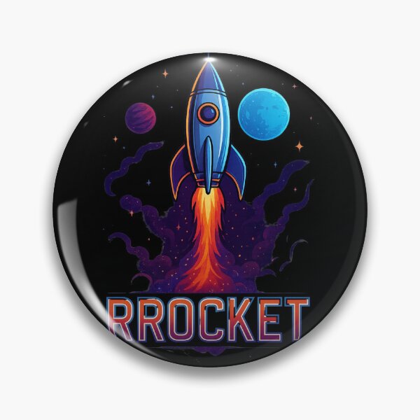 Item preview, Rrocket Neon Blast T-Shirt – Futuristic Retro Style designed and sold by Doodle Emporium.