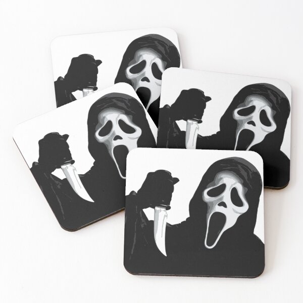 Item preview, Ghost Mask Horror Sticker - Creepy Slasher Design designed and sold by charliefdesign.