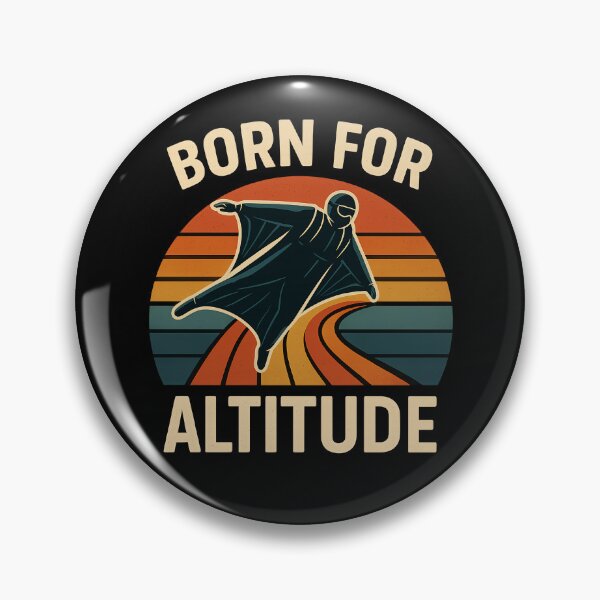 Item preview, Born for Altitude Retro Tunnel Wingsuit Flight designed and sold by Jack’s Shirts Craft.