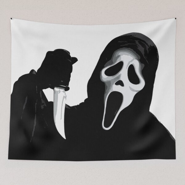 Item preview, Ghost Mask Horror Sticker - Creepy Slasher Design designed and sold by charliefdesign.